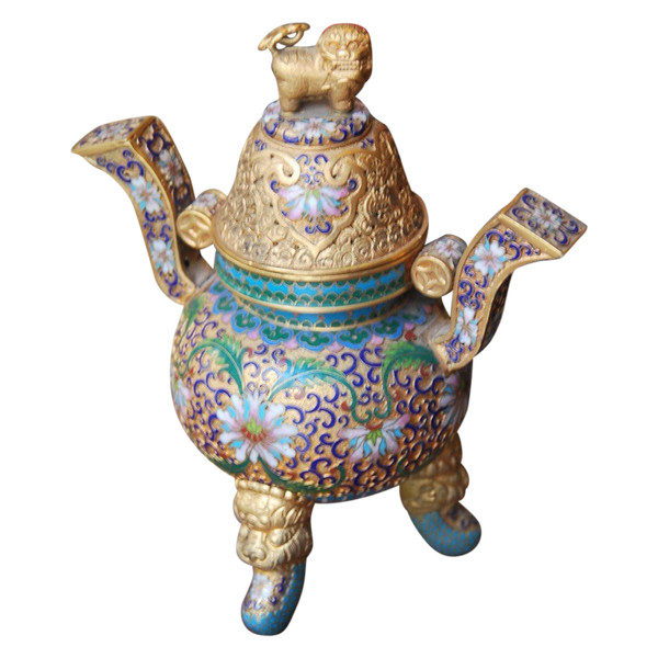 China Brule Enameled And Golden Perfume