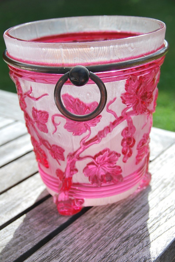 Baccarat Crystal Champagne Bucket, Vines Circa 1880