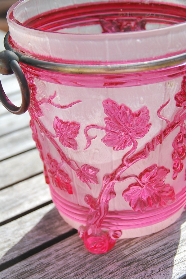 Baccarat Crystal Champagne Bucket, Vines Circa 1880