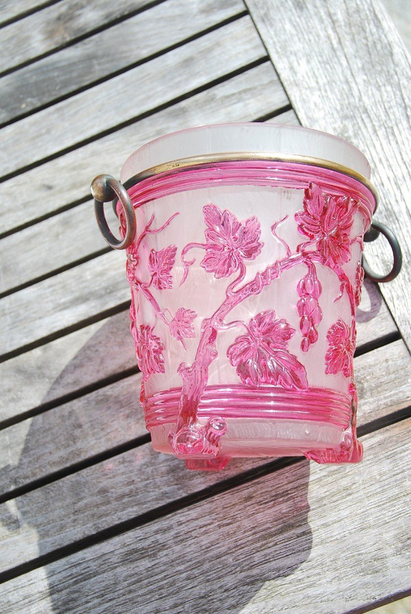 Baccarat Crystal Champagne Bucket, Vines Circa 1880