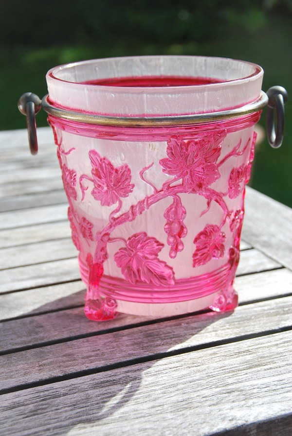 Baccarat Crystal Champagne Bucket, Vines Circa 1880
