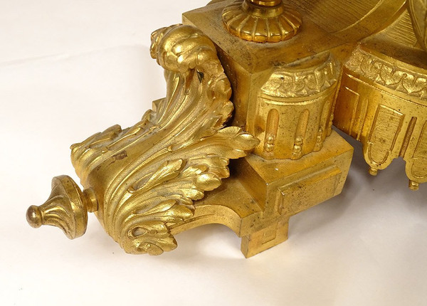 Gilt Bronze Pendulum Allegory Arts Music Book Napoleon III 19th Century