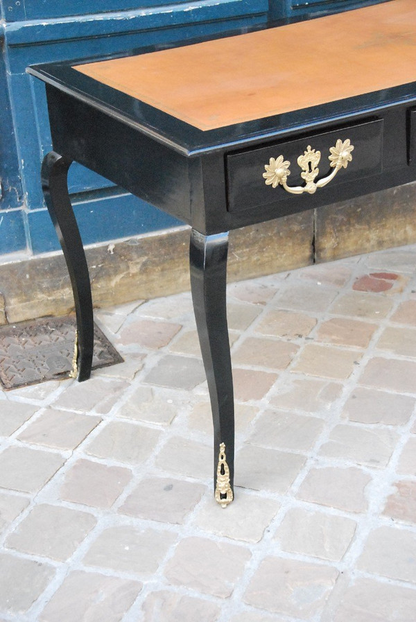 Bureau Plat époque Régence Bois Noirçi XVIIIe siècle