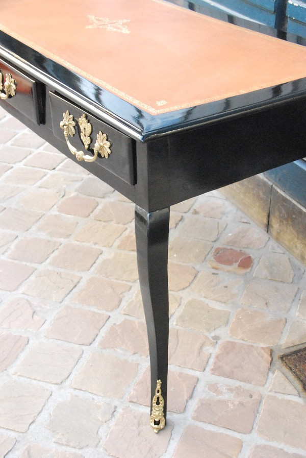 Bureau Plat époque Régence Bois Noirçi XVIIIe siècle