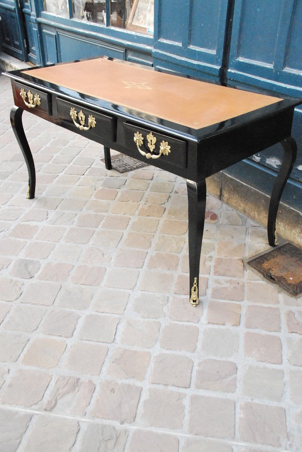 Bureau Plat époque Régence Bois Noirçi XVIIIe siècle