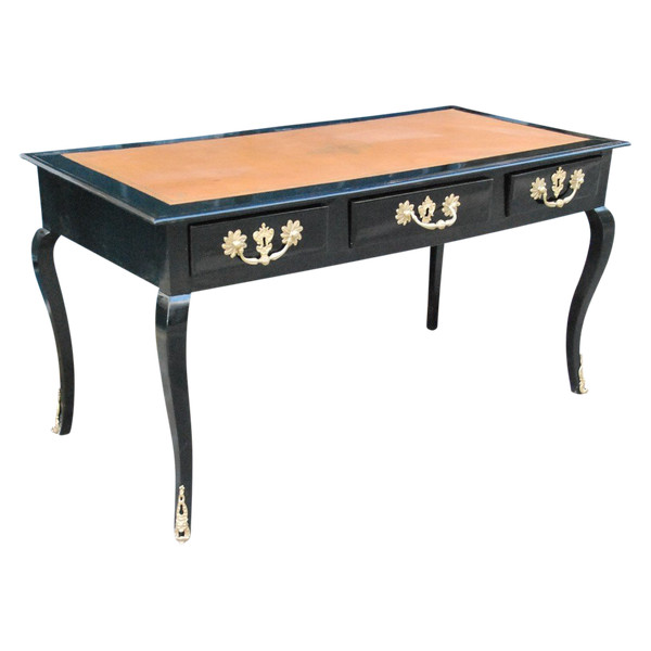 Bureau Plat époque Régence Bois Noirçi XVIIIe siècle