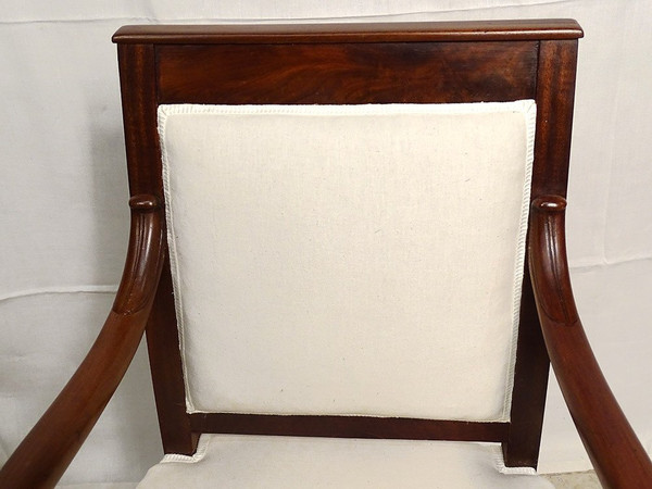 Small Restored Child's Armchair Mahogany Winding XIXÃ¨me SiÃ¨cle