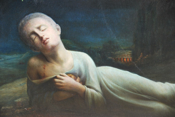 19th century Symbolist school The Martyrdom of Saint Tarcisius of Rome
