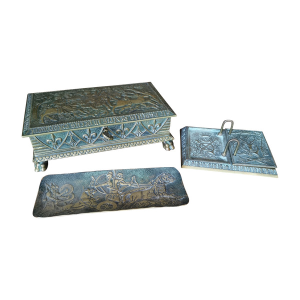 Max Le Verrier Bronze Desk Set