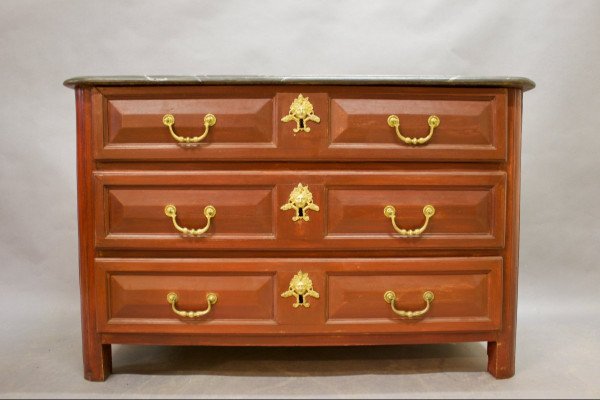Kommode Louis XIV Oben Kunstmarmor