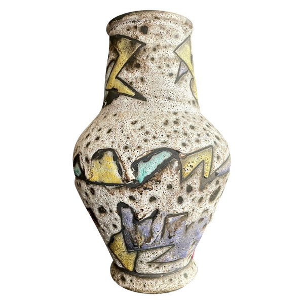 Vase Fat Lava Marius Bessone Vallauris années 50