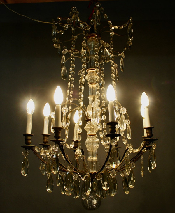 Lampadario a 8 bracci luminosi XIX secolo