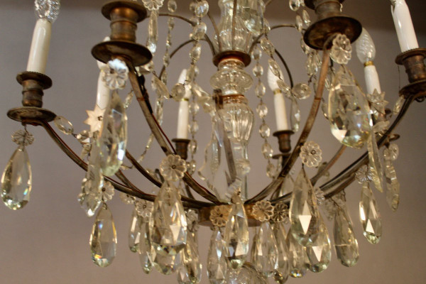 Lampadario a 8 bracci luminosi XIX secolo