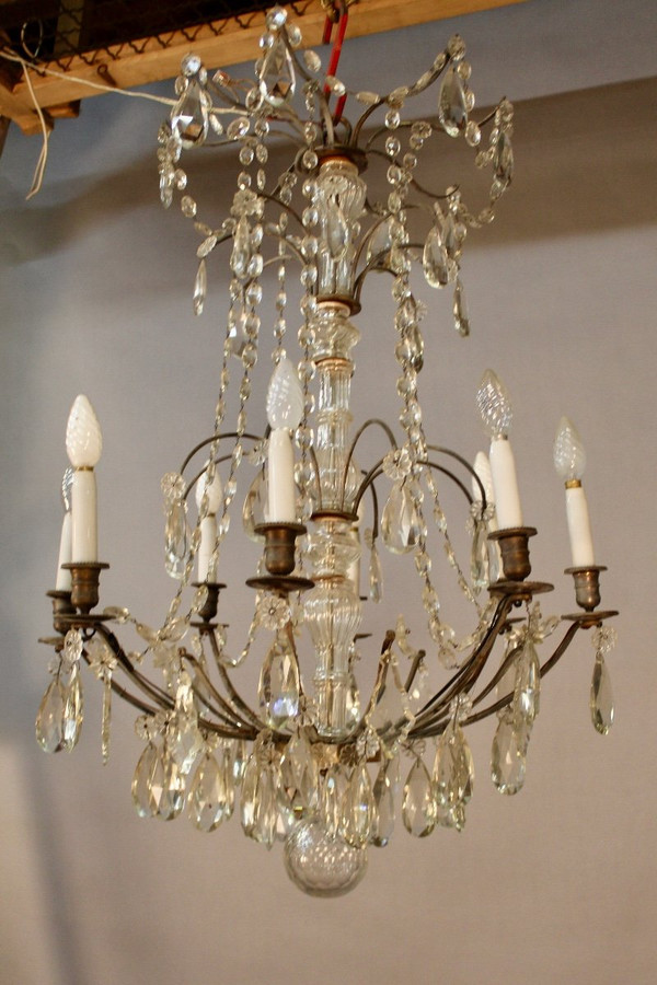 Lampadario a 8 bracci luminosi XIX secolo