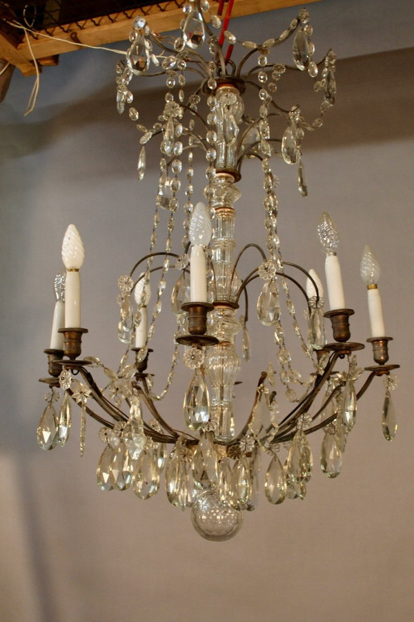 Lampadario a 8 bracci luminosi XIX secolo