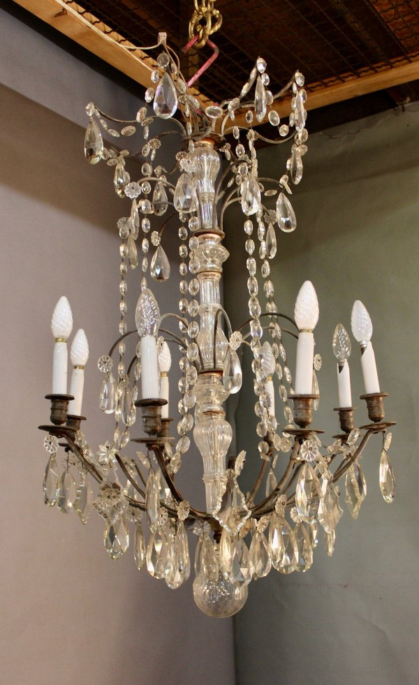 Lampadario a 8 bracci luminosi XIX secolo