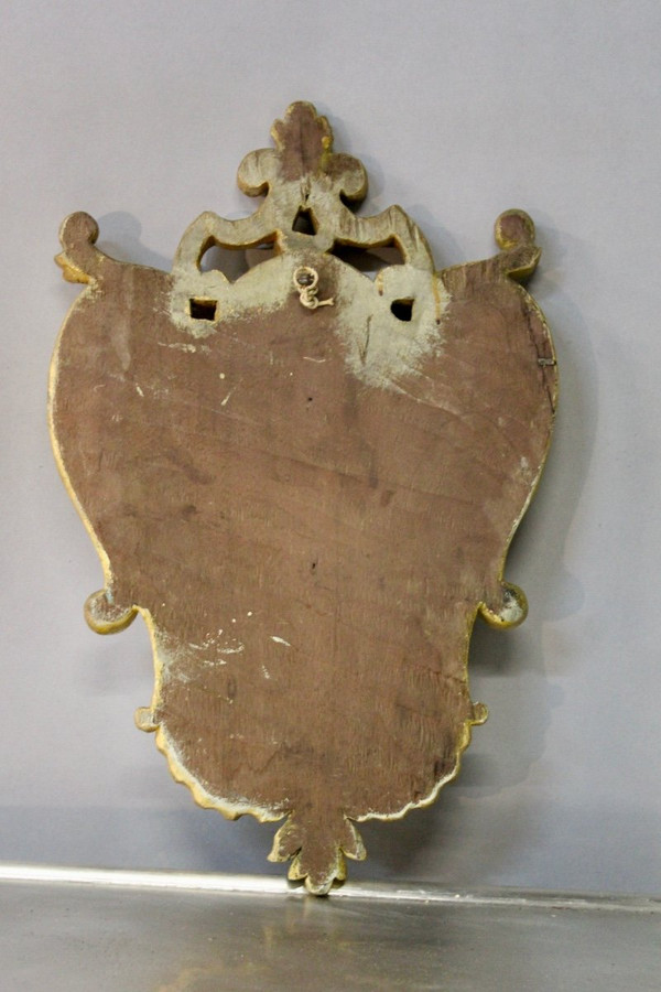 Ivory Christ In 19th Century Baroque Gilt Frame