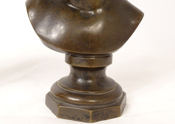 Coppia di sculture in bronzo Jean Qui Rit Jean Qui Pleure d'ap. Houdon XIX secolo