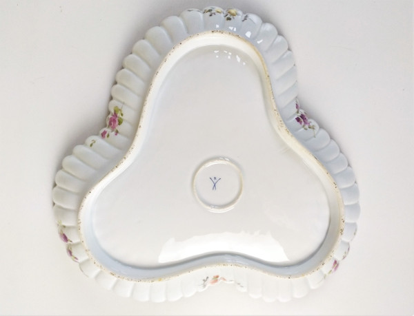 Piatto in porcellana di Meissen Sassonia