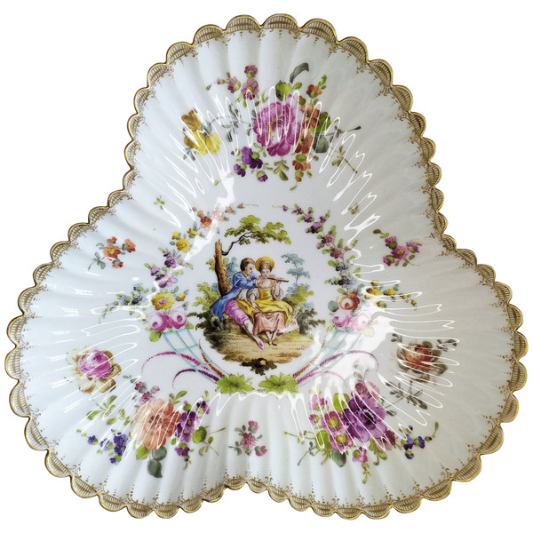Piatto in porcellana di Meissen Sassonia
