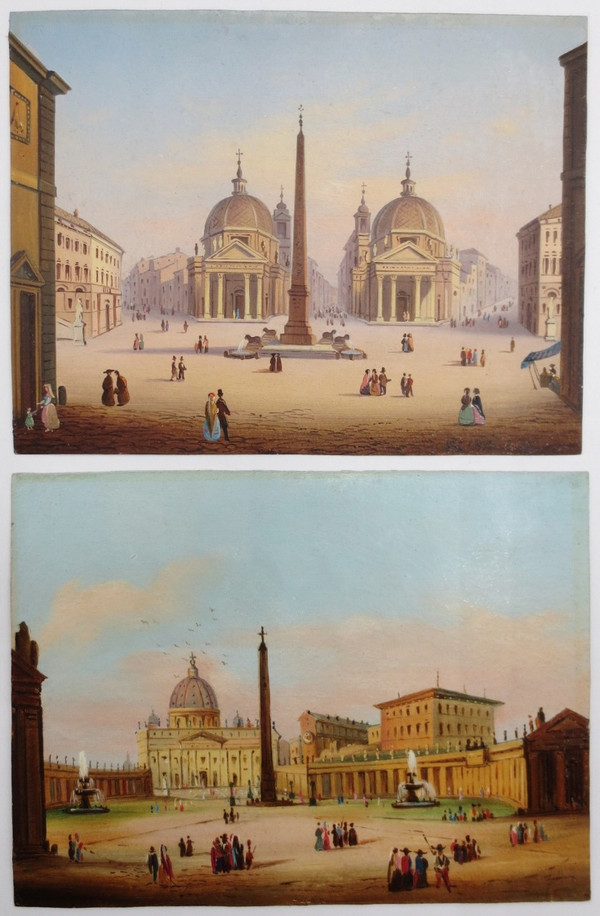 Vues de Rome, XIXe siècle.  