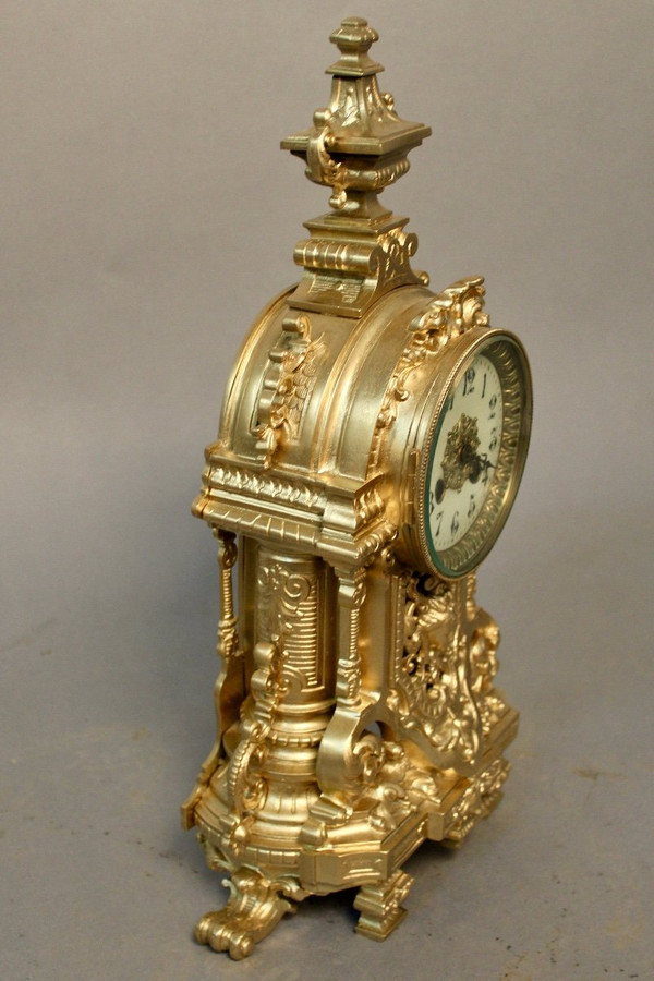 Bronze Baroque Clock