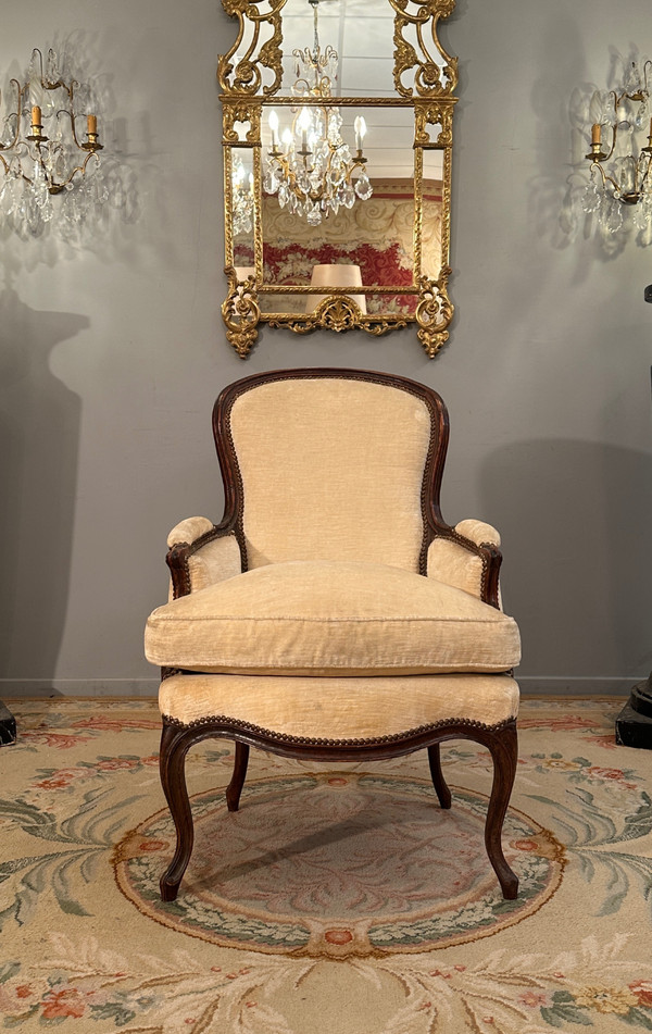 Nicolas Blanchard, Bergère Stamped Louis XV circa 1750