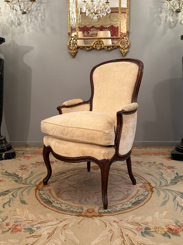 Nicolas Blanchard, Bergère Stamped Louis XV circa 1750