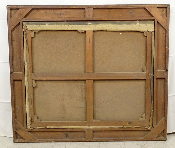 Großes HST Gemälde Porträt Frau Empire G. Meyer Goldener Rahmen 138x121cm XIX.