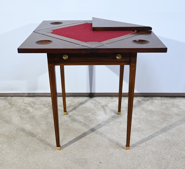 Table Mouchoir en Acajou Massif – 1920