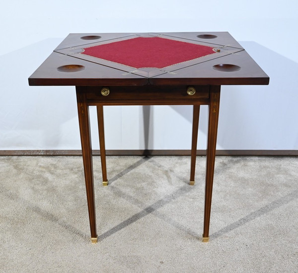 Table Mouchoir en Acajou Massif – 1920