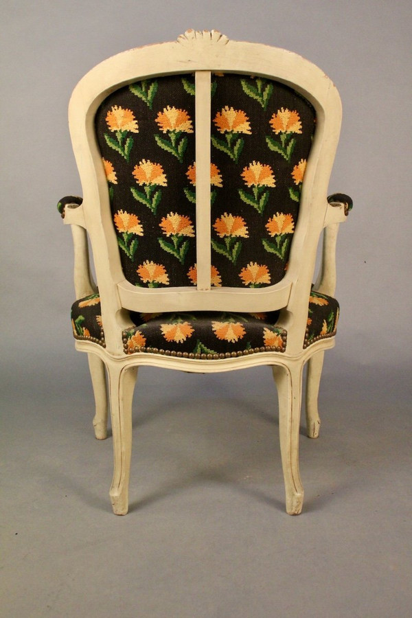 Pair De Fauteuils Cabriolet Style Louis XV