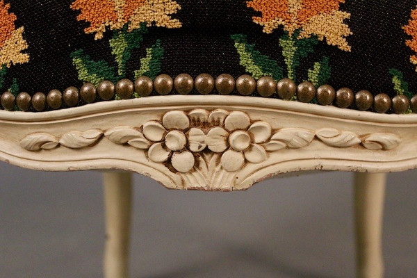 Pair De Fauteuils Cabriolet Style Louis XV