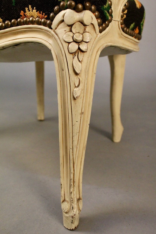 Pair De Fauteuils Cabriolet Style Louis XV