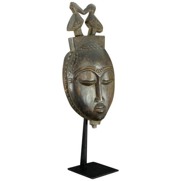 Côte d'Ivoire, Yaouré People, About 1950, Anthropomorphic Dance Mask "dyé" Society.