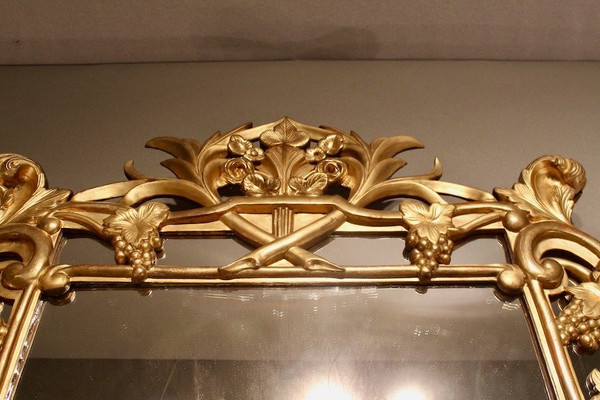 Large Raisin Mirror with Parecloses