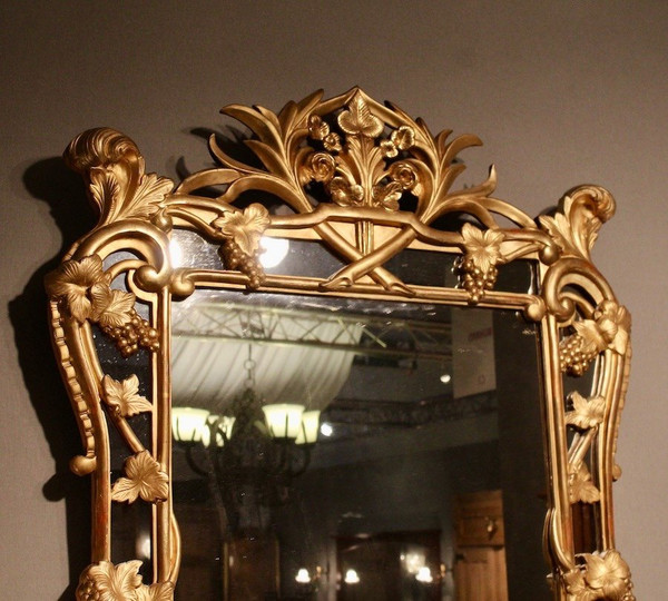 Large Raisin Mirror with Parecloses