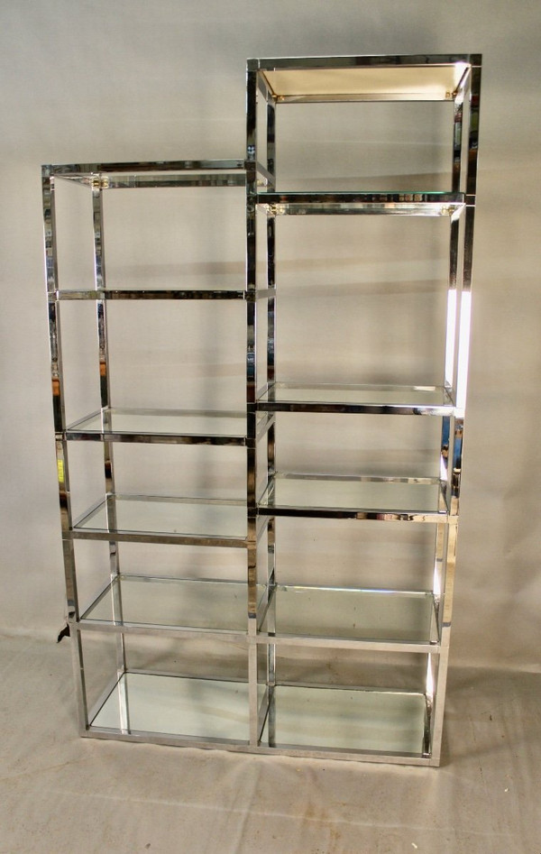 Scaffale cromato anni '70