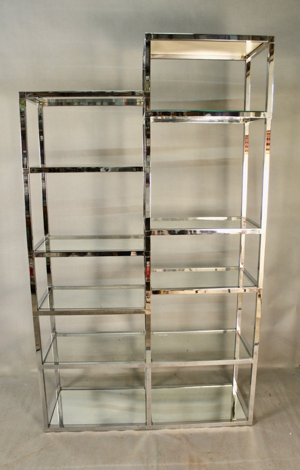Scaffale cromato anni '70