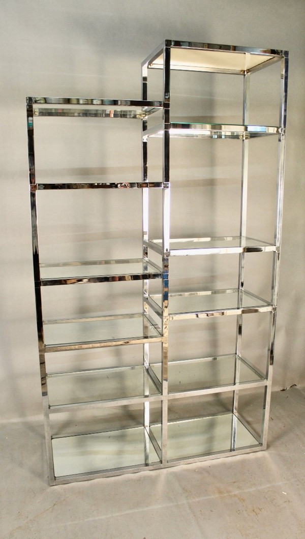 Scaffale cromato anni '70