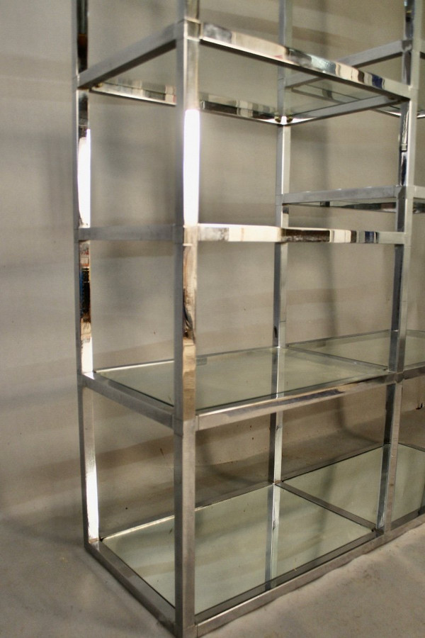 Scaffale cromato anni '70