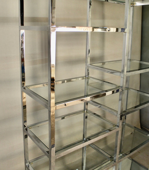 Scaffale cromato anni '70