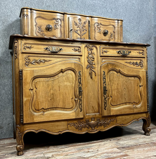Provenzalische Anrichte im Stil von Louis XV aus Obstholz, Epoche XXeme