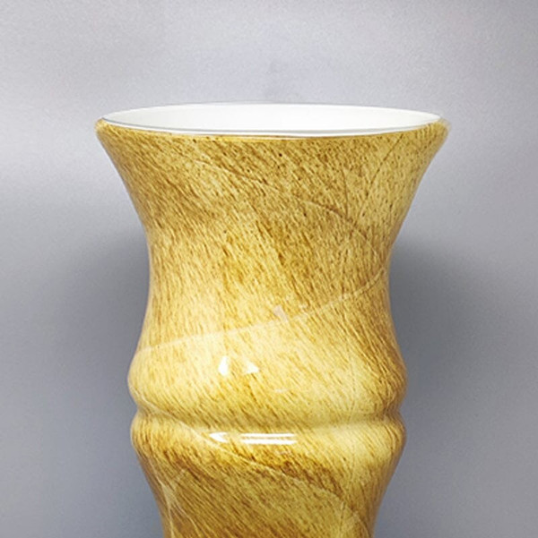 1970 Wunderschönes Paar Vasen aus Muranoglas von Enrico Coveri. Hergestellt in Italien