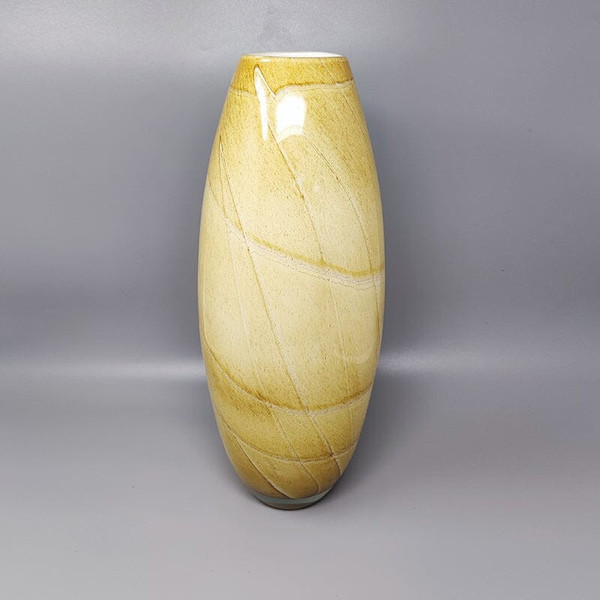 1970 Wunderschönes Paar Vasen aus Muranoglas von Enrico Coveri. Hergestellt in Italien