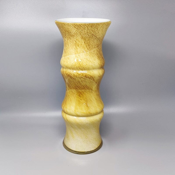 1970 Wunderschönes Paar Vasen aus Muranoglas von Enrico Coveri. Hergestellt in Italien