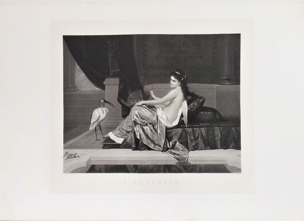 Grande Gravure Nu d'après Constant Joseph Brochart gravé par Pierre Cottin 19ème