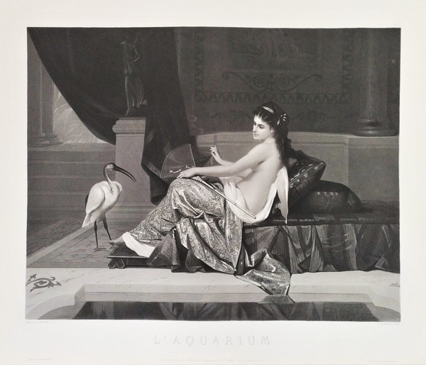 Grande Gravure Nu d'après Constant Joseph Brochart gravé par Pierre Cottin 19ème