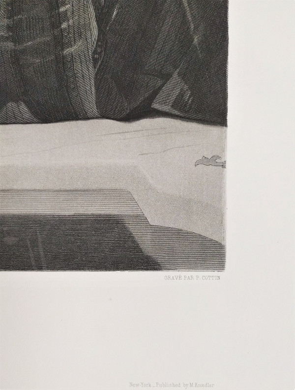 Grande Gravure Nu d'après Constant Joseph Brochart gravé par Pierre Cottin 19ème
