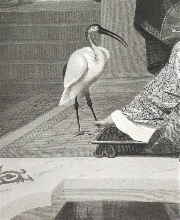Grande Gravure Nu d'après Constant Joseph Brochart gravé par Pierre Cottin 19ème